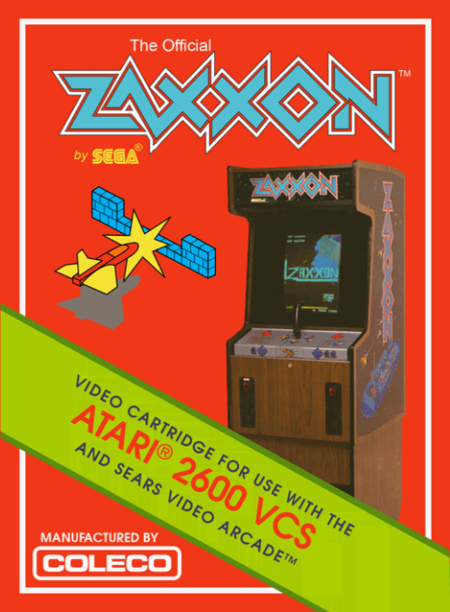 Zaxxon box art for Atari 2600